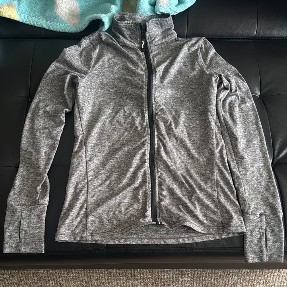 Gray Full-Zip Jacket